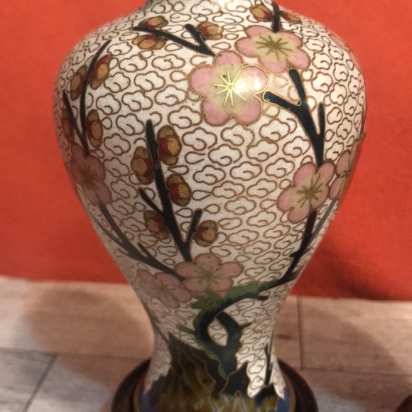 VINTAGE / ANTIQUE CLOISONNÉ CHINESE VASES 1900-1940 - Picture 2 of 8